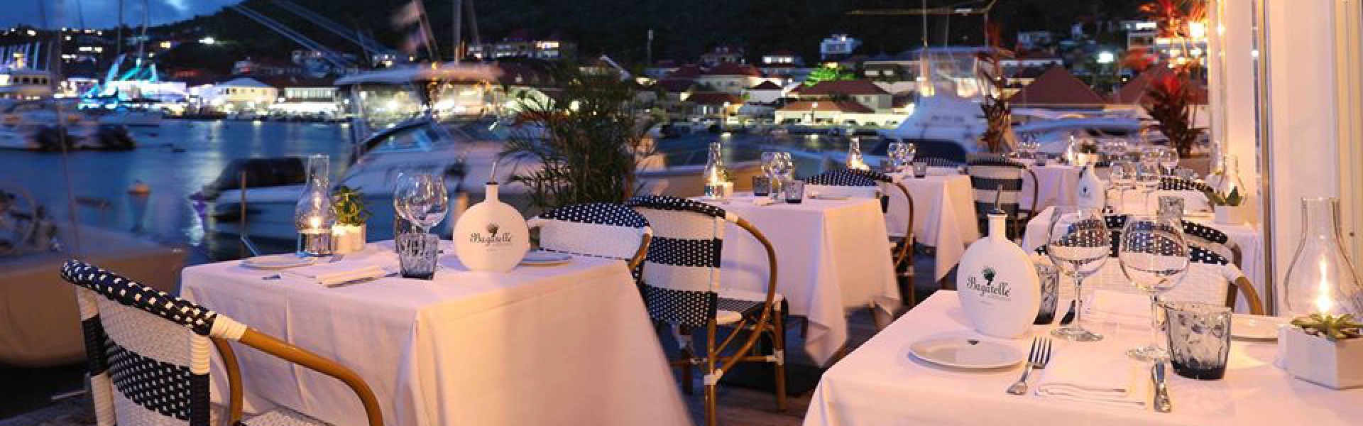 Restaurant Bagatelle Gustavia Harbor Party Night